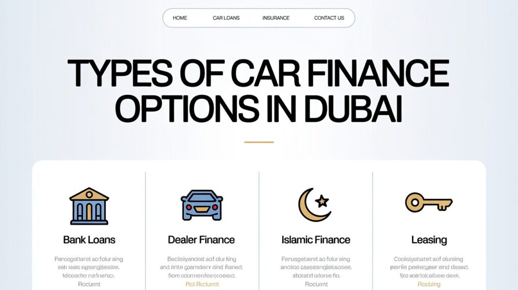 Types of Car Finance Options in Dubai